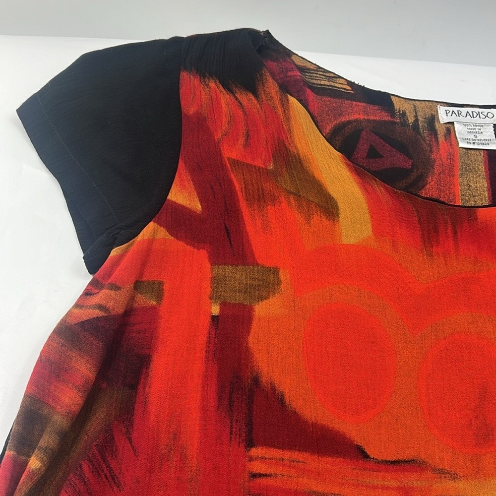 Paradiso Print Tunic With Asymmetric Hem - image 5